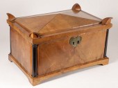 BIEDERMEIER COFFER WITH EBONIZ