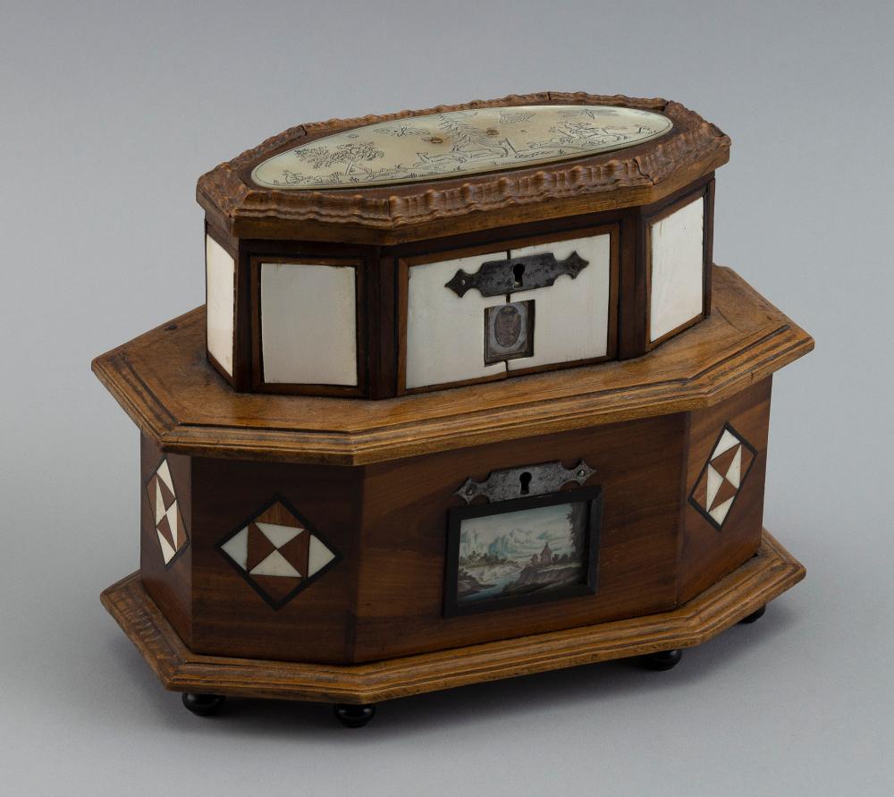 BIEDERMEIER DOUBLE LIFT-TOP BOX