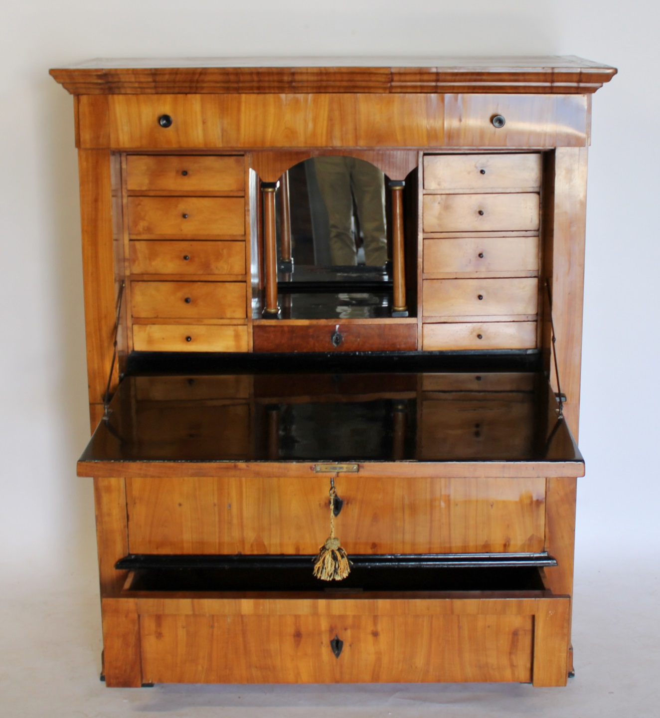 BIEDERMEIER DROP FRONT DESK,