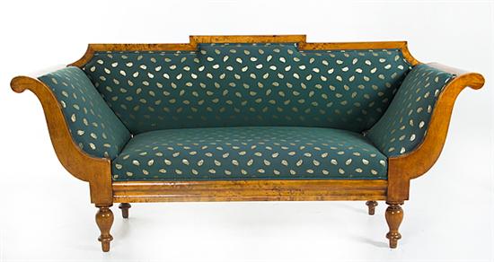 Biedermeier fruitwood sofa circa