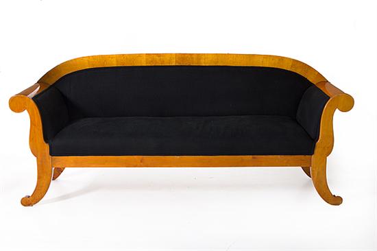 Biedermeier fruitwood sofa mid 19th