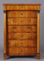 BIEDERMEIER FRUITWOOD VENEERED
