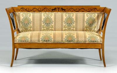 Biedermeier inlaid fruitwood