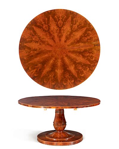 BIEDERMEIER INLAID MAHOGANY TILT