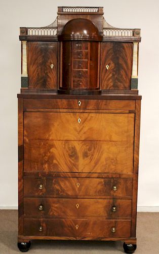 BIEDERMEIER MAHOGANY 2-PART