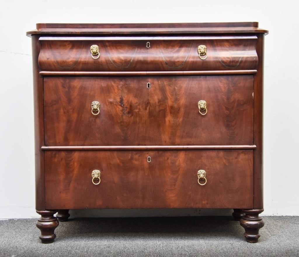Biedermeier Mahogany chest of