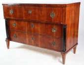 BIEDERMEIER MAHOGANY CHEST OF