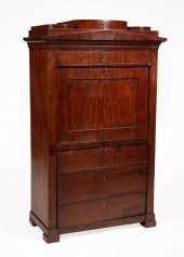 BIEDERMEIER MAHOGANY SECRETAIR