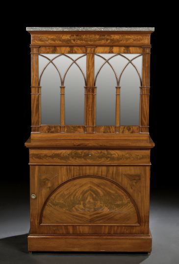 Biedermeier Mahogany Secretary, 