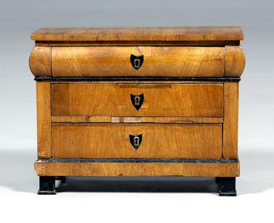 Biedermeier miniature commode,