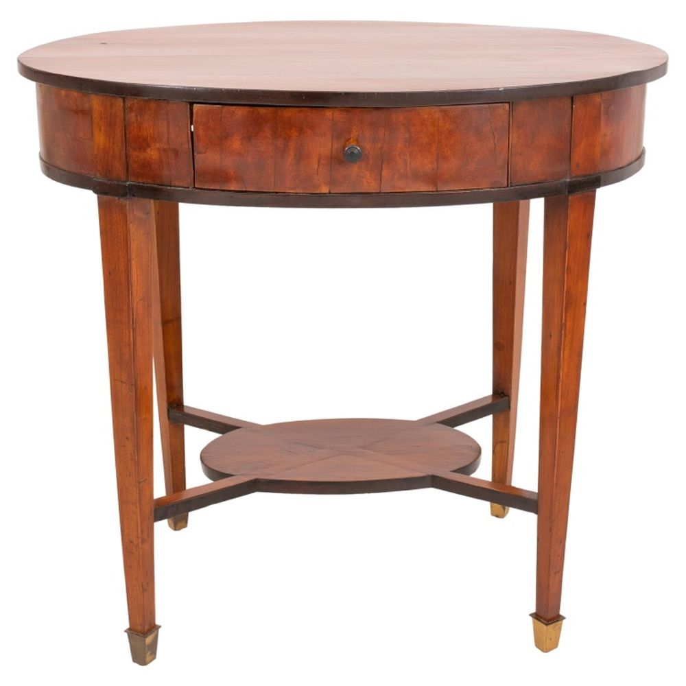 BIEDERMEIER OVAL WRITING TABLE,