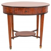 BIEDERMEIER OVAL WRITING TABLE