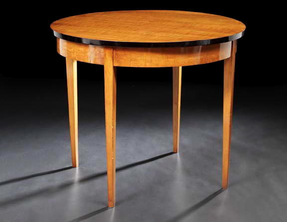 Biedermeier Satinwood Center Table,