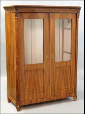BIEDERMEIER STYLE BOOKCASE. H: