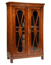 BIEDERMEIER-STYLE BURLWOOD VIT