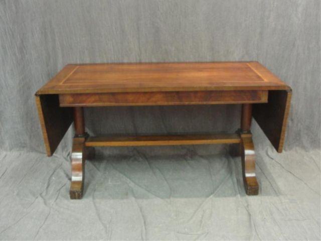 Biedermeier Style Drop Leaf Library