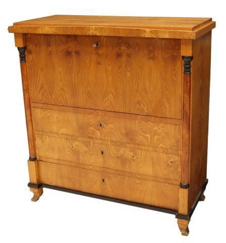 BIEDERMEIER STYLE FIGURED ASH