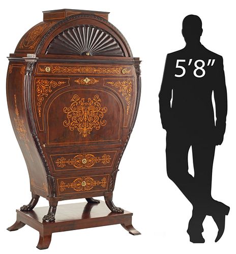 BIEDERMEIER STYLE MARQUETRY