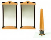 BIEDERMEIER-STYLE OBELISK AND