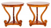 BIEDERMEIER STYLE SIDE TABLES,