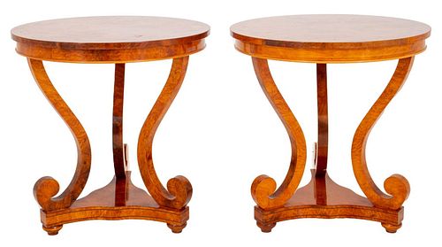 BIEDERMEIER STYLE SIDE TABLES,