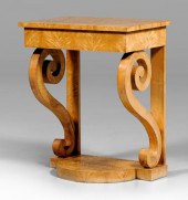 Biedermeier tiger maple pier t