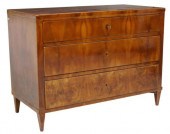 BIEDERMEIER WALNUT SECRETAIRE
