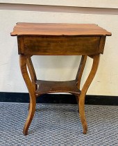 BIEDERMEIER WALNUT WORK TABLE,