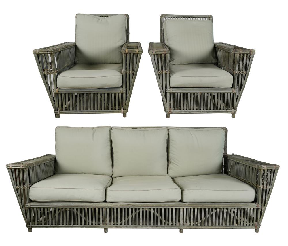 BIELECKY BROTHERS PAINTED RATTAN