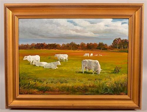 BIFF HEINS OIL ON BOARD LANDSCAPE