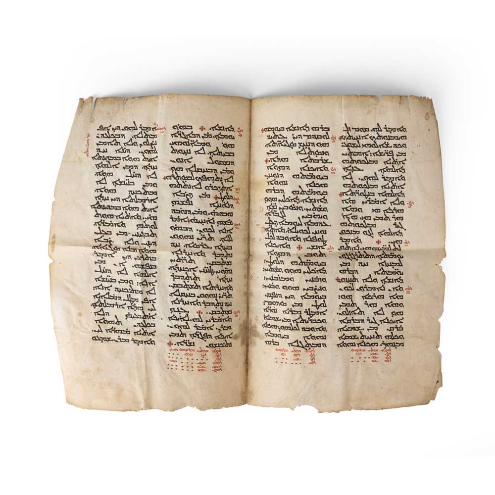 BIFOLIUM IN SYRIAC SCRIPT FROM