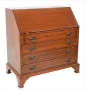 BIGGS INLAID MAHOGANY SLANT LI
