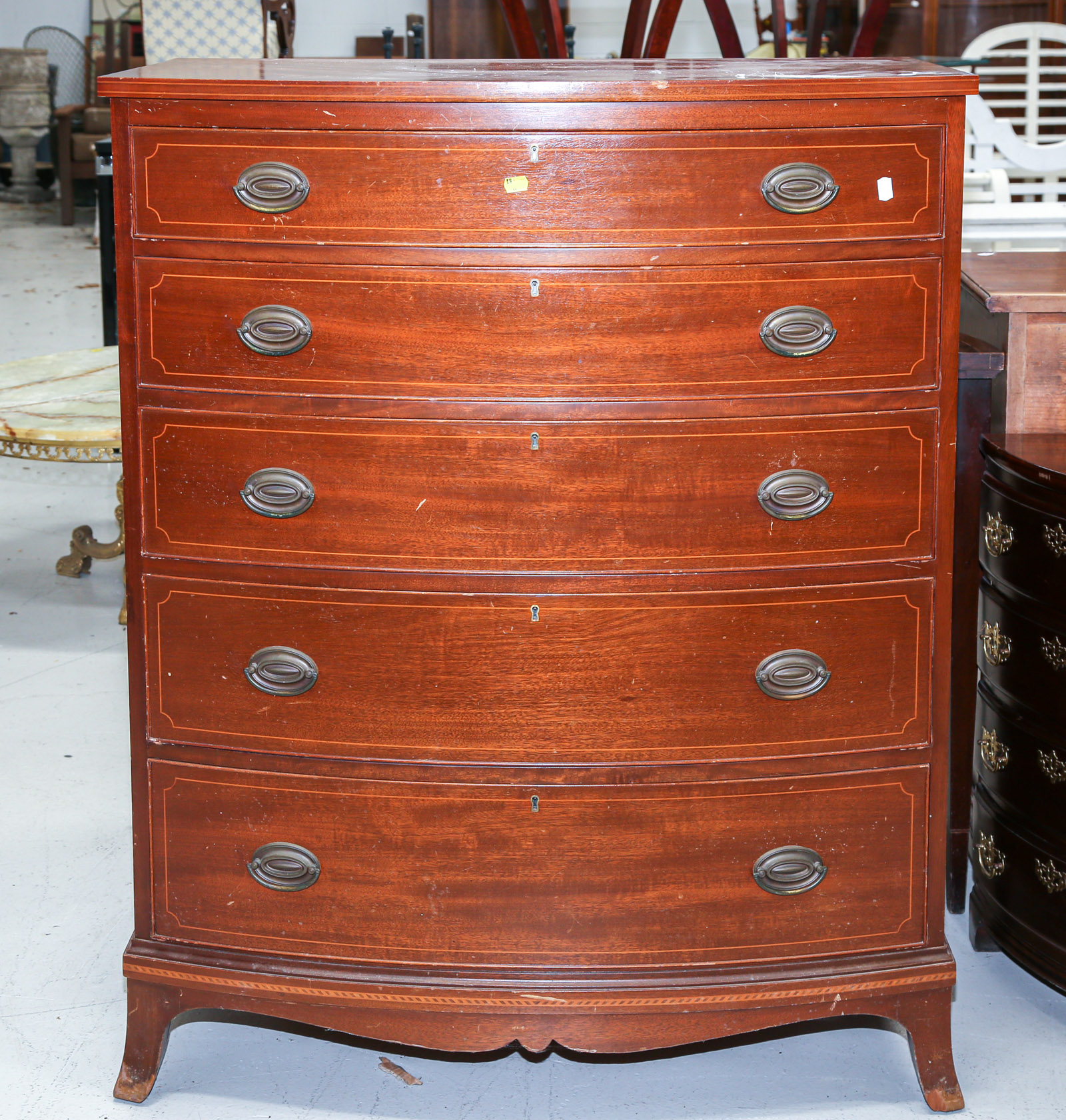 BIGGS MAHOGANY TALL CHEST 3rd
