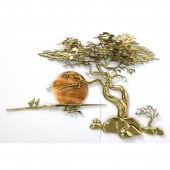 BIJAN 85 Brass Ming Tree Wall