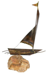 BIJAN BAHAR SIGNED COPPER SCUL