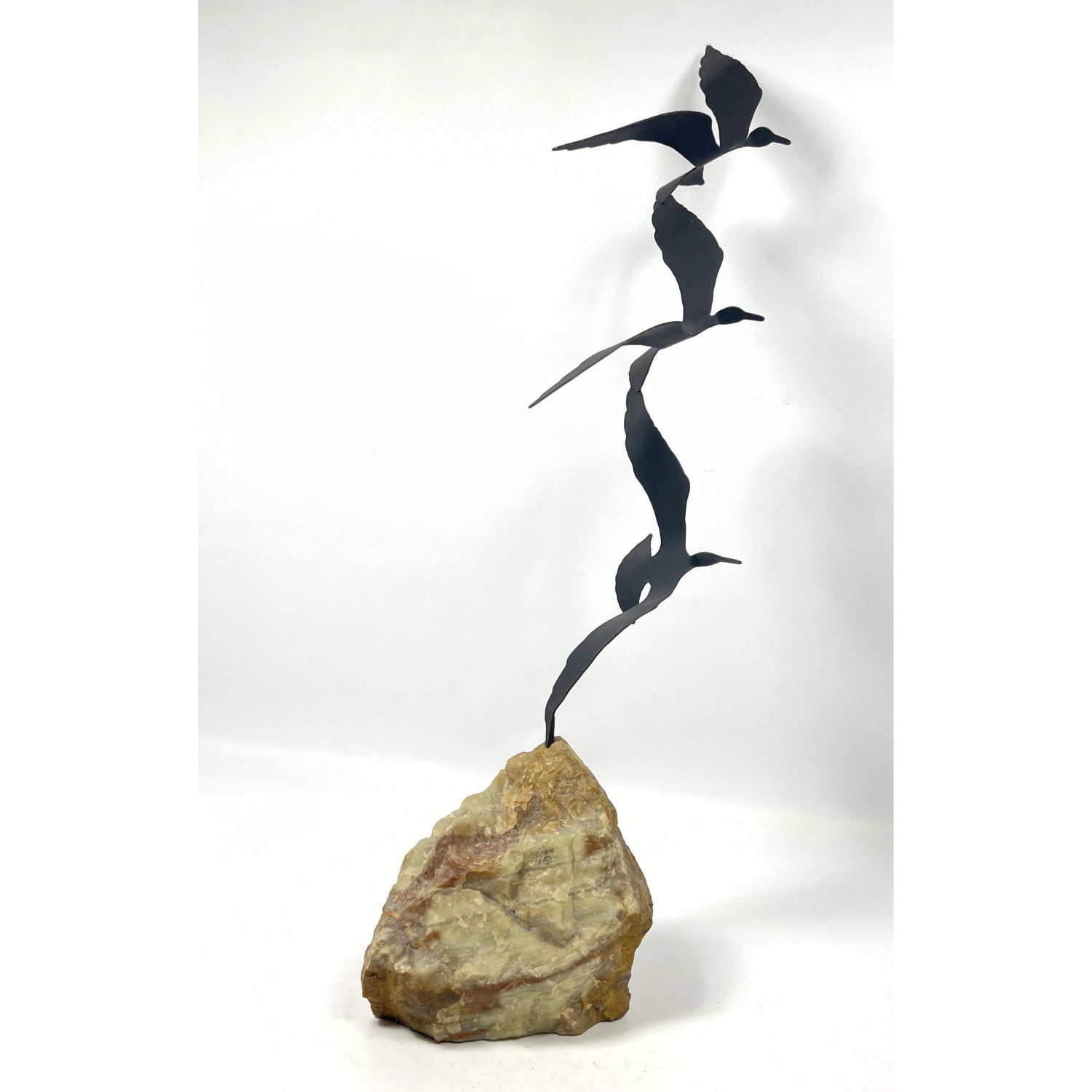 BIJAN bird sculpture. Signed on
