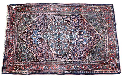 BIJAR ORIENTAL THROW RUG, 4' 9" X