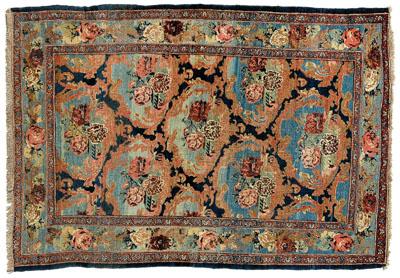 Bijar rug, floral bouquets