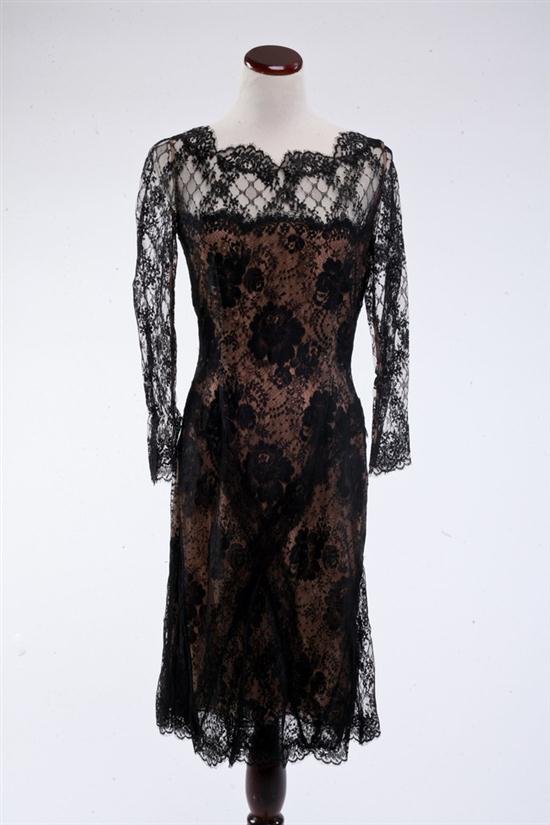 BILL BLASS BLACK LACE COCKTAIL