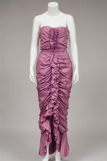 Bill Blass lavender ruffled and