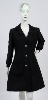 BILL BLASS LONG WOOL DRESS COA