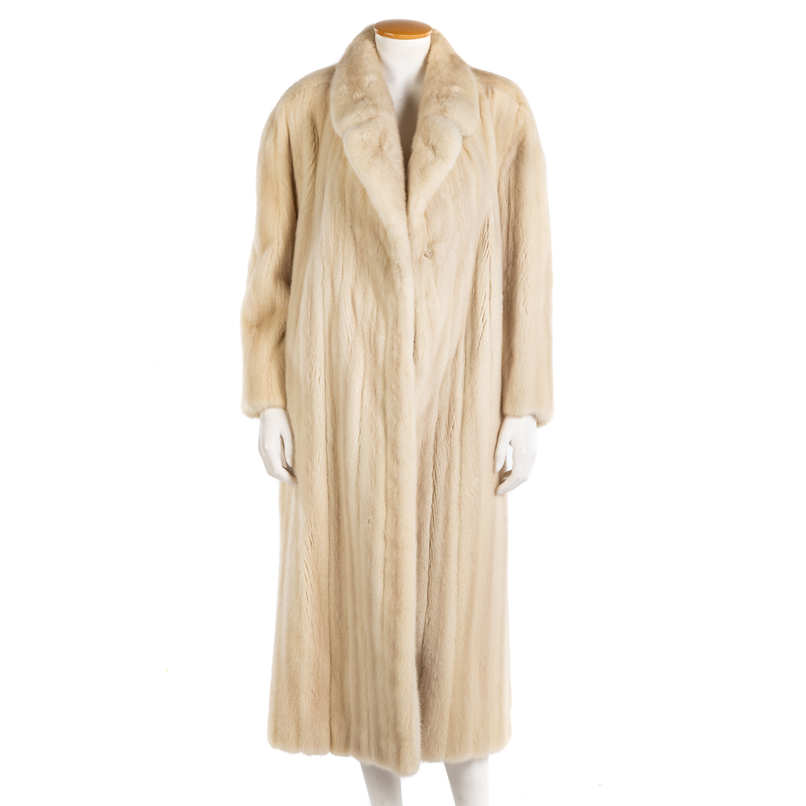 BILL BLASS WHITE MINK FULL-LENGTH