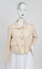 BILL BLASS WOOL CREPE BLAZER B
