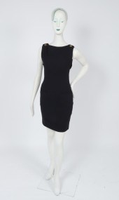 BILL BLASS WOOL-CREPE COCKTAIL