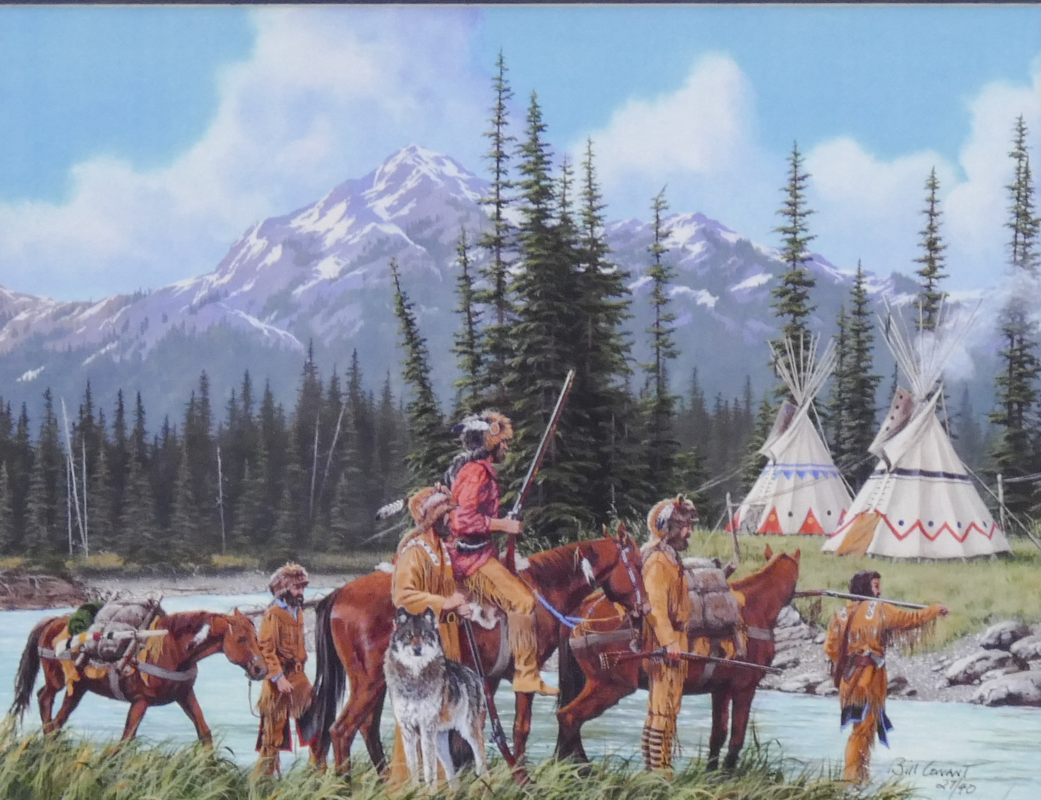 Bill Conant S/N Western Print w/
