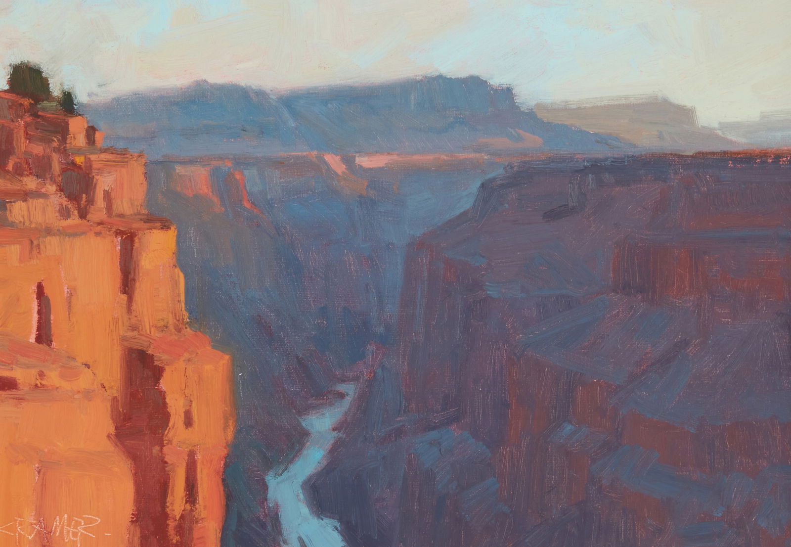 BILL CRAMER (B. 1960), "RIVER