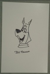 Bill Hanna, marker on card sto