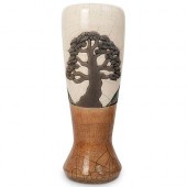 BILL HERB RAKU CERAMIC VASEDES