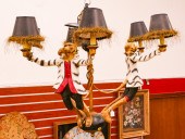 Bill Huebbe 6 Light Figural Mo