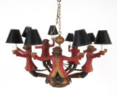 BILL HUEBBE MONKEY CHANDELIER